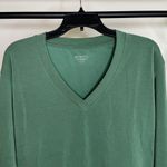 Athleta  Seasoft Willow V-Neck Sweatshirt UPF 50+ Vineyard Green Modal S Small Photo 3