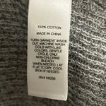 EXPRESS Women Gray Draped Front Cardigan Sweater Size L 100% Cotton Photo 2