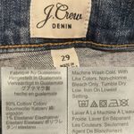 J.Crew Womens Shorts Blue Jean Denim Classic Mid Rise Raw Hem Size 29 Photo 9