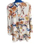 Karen Kane ‎  Women’s Multicolored Fall Leaf Design Top Size 2X Style Flo Photo 2