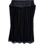 Women's 100% Silk Black Sleeveless Pleated A Photo 8