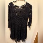 Free People ‎ floral mesh lace dress  black sz 12 Photo 3