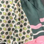 Frazier Sterling | Olive and Geo Patterned Green & Pink Scarf Photo 0