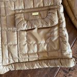 Women's Quilted Tan Puffer Jacket Size 0 Photo 1