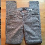 Level 99 Ultra Skinny Janice Jeans in brown floral sz 26 Tan Photo 1