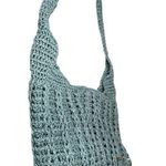 Cappelli Straworld Hand Crochet Toyo Green Hobo Handbag Boho Hippie Festival Photo 4