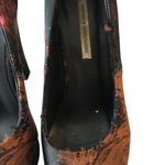 Kathryn Amberleigh Platform Pumps Heels Jacquard Black Brown 6.5 Photo 3