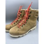 Clarks  Womens 10 Shoes‎ Lace Up Tan Ankle Boots Casual Hiking Lug Combat Fall Photo 1