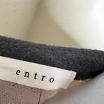 Entro Sweater SMALL Crewneck Pullover Colorblock Stripe Fleece Oversized Casual Photo 2