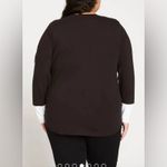 Universal Standard  Rhine Top ColorBlock Cuffs Black/White 4XS NWT Photo 2