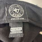 47 Brand Women’s Black Los Angeles Raiders Slide back Sequin Logo NFL Photo 3