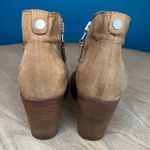 Rag and Bone  Margot Suede Leather Ankle Boot Zip Up Stacked Block Heel Tan US 10 Photo 2