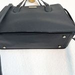 Kate Spade Saffiano Black Leather Medium Square Tote Bag Purse Photo 7
