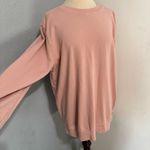 Goodfellow & Co Women Soft Pink Top Relaxed Round Neck Sweater Size L Photo 3