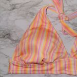 Wild Fable  Orange Stripe Halter Bikini Top size 3X Photo 1