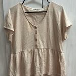 Lush Clothing Waffle Peplum Top Photo 0