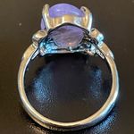 Elegant purple amethyst S925 silver ring size 7.25 Photo 3