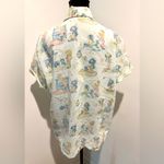 UNBRANDED Vintage 70s Blue S/S Wide Collar Holly Hobby Like Rockabilly Shirt M Size M Photo 3