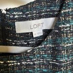 Loft Gold and Green Sheath Mini Dress Photo 1