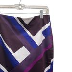 Ann Taylor Geometric Print Pencil Skirt Purple Blue White Women’s Size 6 NWT Photo 3
