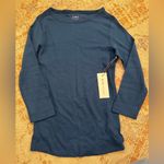 Three Dots 🌼 blue quarter length sleeved tee Photo 0