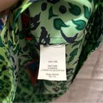 J.Crew Women's Multicolor Abstract 100% Silk Short Sleeve Blouse Size 6 Medium Photo 2