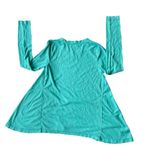 The Southern Shirt Company Southern Shirt Thermal Top Medium Teal Cotton Ball Asymmetrical NWOT Photo 8