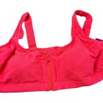 Xhilaration  Juniors' Plus Size Coral Zip-Front Bikini Top - Size 16 - NWT Photo 0