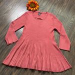 CHELSEA & THEODORE Babydoll Tunic Knit Sweater | XL | Pink Photo 1