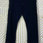 Lorna Jane  000Uniquely Mesh Hem Stripe Cropped Leggings in Black Size US‎ Small Photo 0