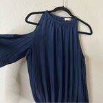 Ramy Brook Ramy Brooks Lauren Cold Shoulder Blouse Navy Blue Size XS Long Sleeve Photo 2