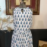 Cabana Life Delray Coverluxe‎ Pockets Tie Waist Maxi Dress Blue Sz Large 💚🎀 Photo 3