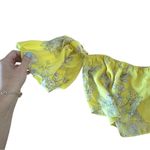 Lush Clothing Lush Off the Shoulder Blouse Floral Yellow Size Medium Photo 2