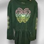 Chaser  Green Mini Dress with Butterfly nwot Photo 0