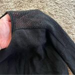 Vince cashmere black long sheer sleeve back pullover top Photo 7