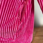 Colsie Women's Pink Ribbed Velvet Zip Photo 3