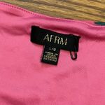 AFRM Myla Corset Womens Large Pink Floral Short Sleeve Open Front Crop Top Photo 6