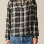 Faherty Drift Timberwood Plaid Modal Linen Shirt Medium staple layered workwear Photo 0