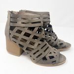 Qupid  Women's Caged Block Heel Booties Sz 8.5‎ Photo 0