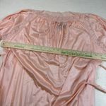 Vintage Val Mode Pink Nylon‎ Lace Trim Long Sleeve Robe Nightgown Medium Photo 4
