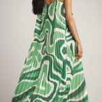 Farm Rio Square Neck Pleated A-Line Maxi Dress, Size M Photo 3