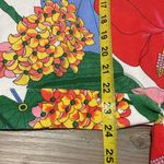 Talbots Women's V-Neck Sweater cap sleeved Multicolor Tropical Print Size LP Tie Photo 6