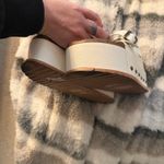 Bamboo White Double Strap Platform Sandals Photo 9