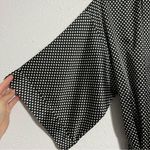 Victoria's Secret Victoria’s Secret Black & White Pattern Satin-like Robe Size Small Photo 4