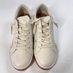 Dolce Vita Harryson Women's‎ 9 Cream Lace Panel Sneakers Casual Shoes Gum Sole Brown Photo 2