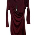 Krisa Wrap Long Sleeve Ruched Waist Mini Dress NWT Size XS Photo 0