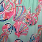 Lilly Pulitzer  Sloane Maxi Dress L Minty Fresh On The Rocks Shell Print Preppy Photo 10