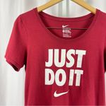 The Nike Tee Medium Scoop Neck Just Do It Spellout Athletic Graphic Tee Photo 4