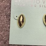 Argento Vivo Gold Plated Sterling Silver Stud Earrings Photo 1