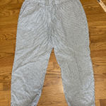 J.Crew  Women’s Striped Jogger pants‎ size 8 White blue Photo 0